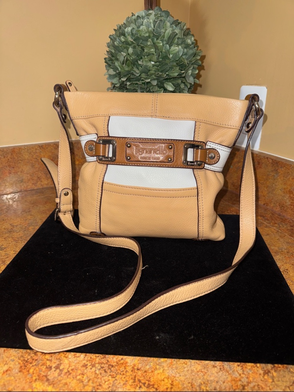 Tignanello Tan Crossbody